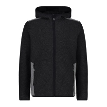 CMP Fleece Jacket Wool-Tech with Hood carbon grey Men